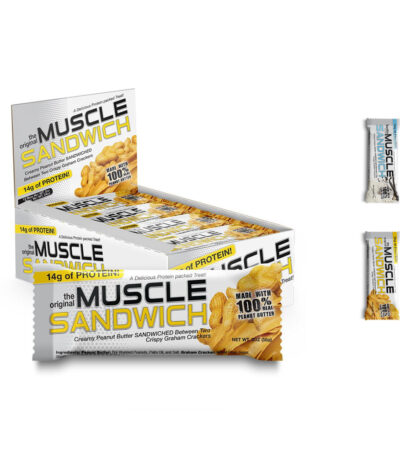 مصل ساندوتش - بروتين بار (12 بار) - Muscle Sandwich Protein Bar